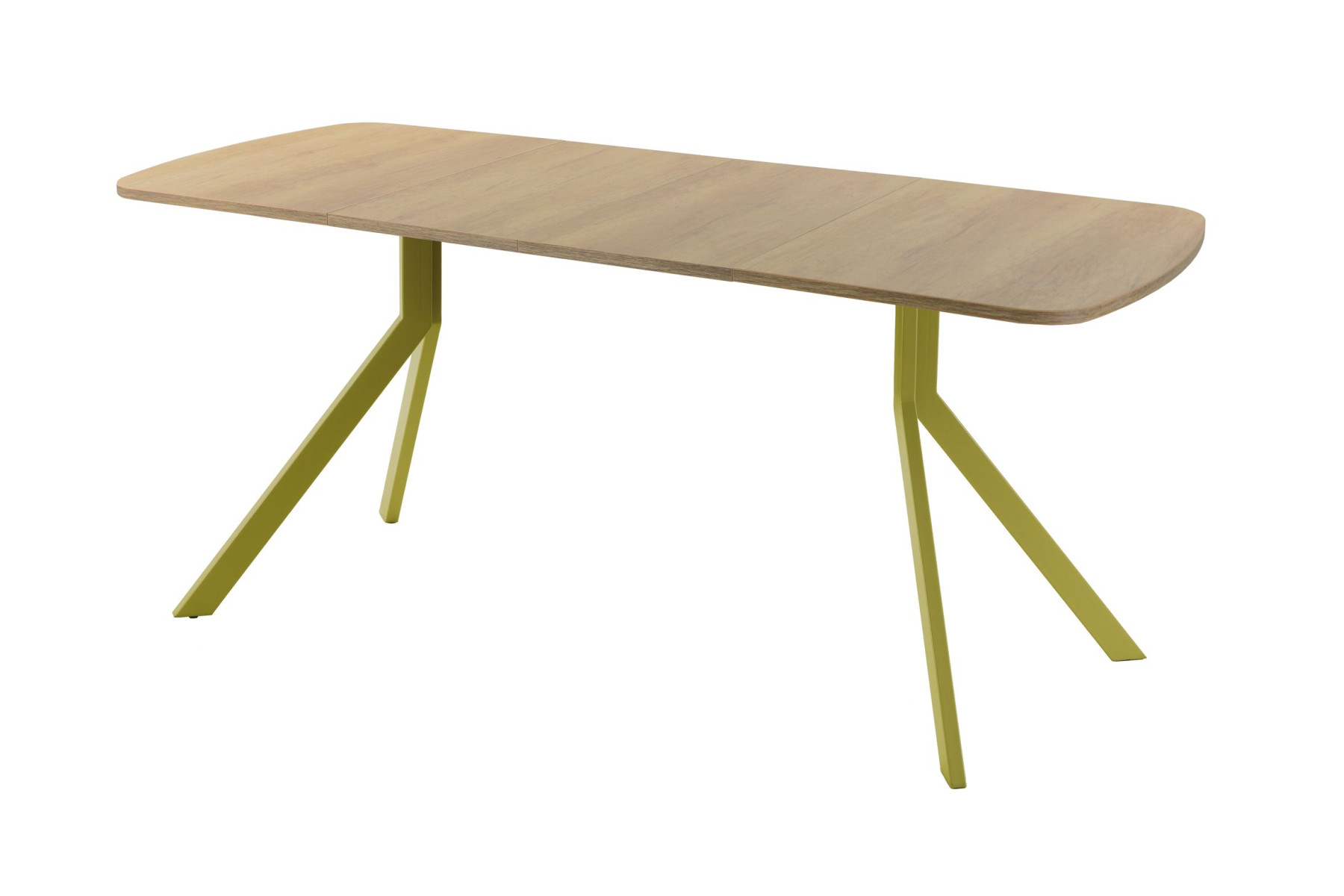 Обеденный стол AMC Elite (серии SLIM) / E18(1100) D2 (золото/Дуб Небраска Натуральный)