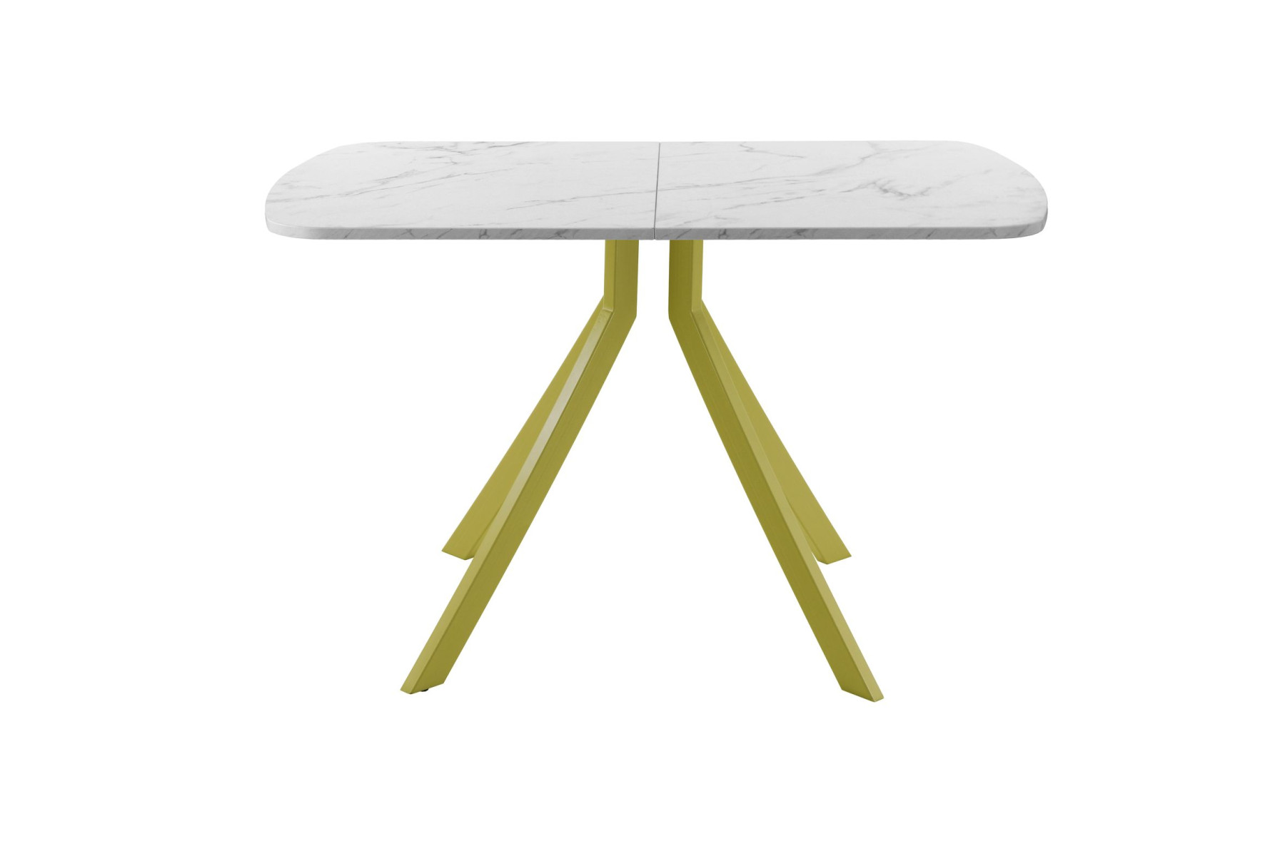 Обеденный стол AMC Elite (серии SLIM) / E18(1100) D2 (золото/Мрамор Кристалл)