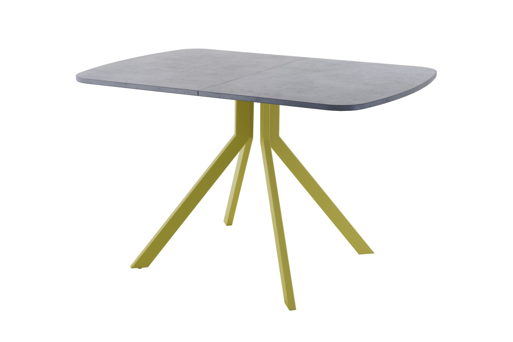 Обеденный стол AMC Elite (серии SLIM) / E18(1200) D2 (золото/Бетон Чикаго светло-серый)