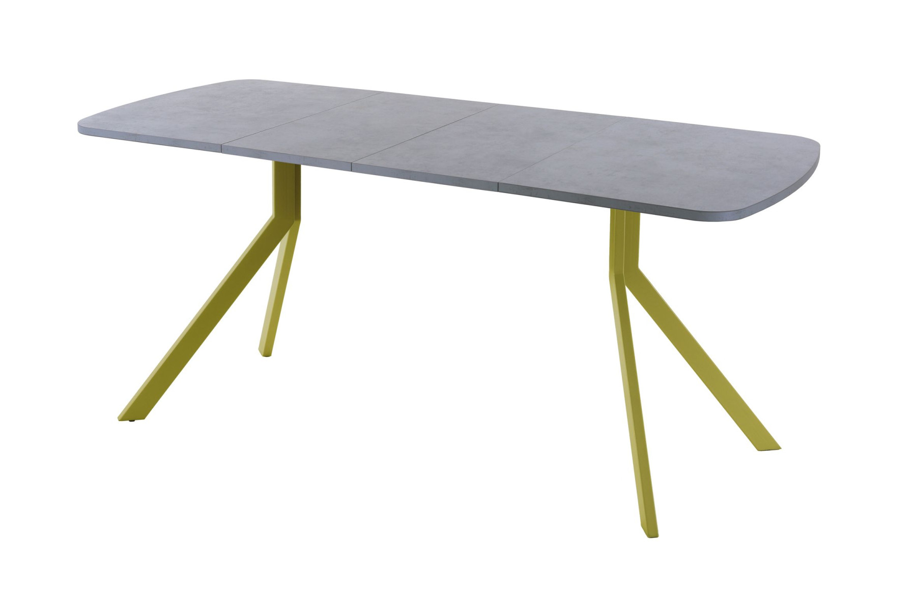 Обеденный стол AMC Elite (серии SLIM) / E18(1200) D2 (золото/Бетон Чикаго светло-серый)