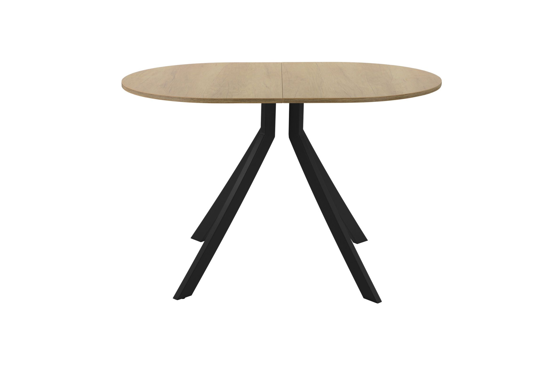 Обеденный стол AMC Elite (серии SLIM) / E18(1200) D3 (черный/Дуб Небраска Натуральный)