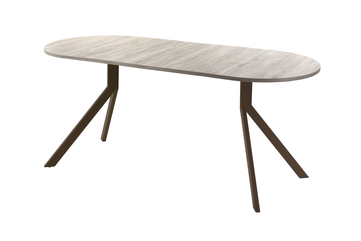 Обеденный стол AMC Elite (серии SLIM) / E18(1100) D3 (коричневый/Дуб Уайт-Ривер песочно-бежевый)