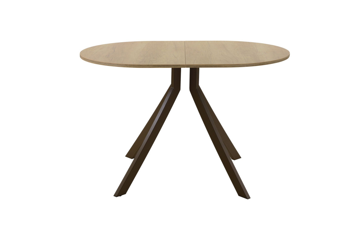 Обеденный стол AMC Elite (серии SLIM) / E18(1200) D3 (коричневый/Дуб Небраска Натуральный)