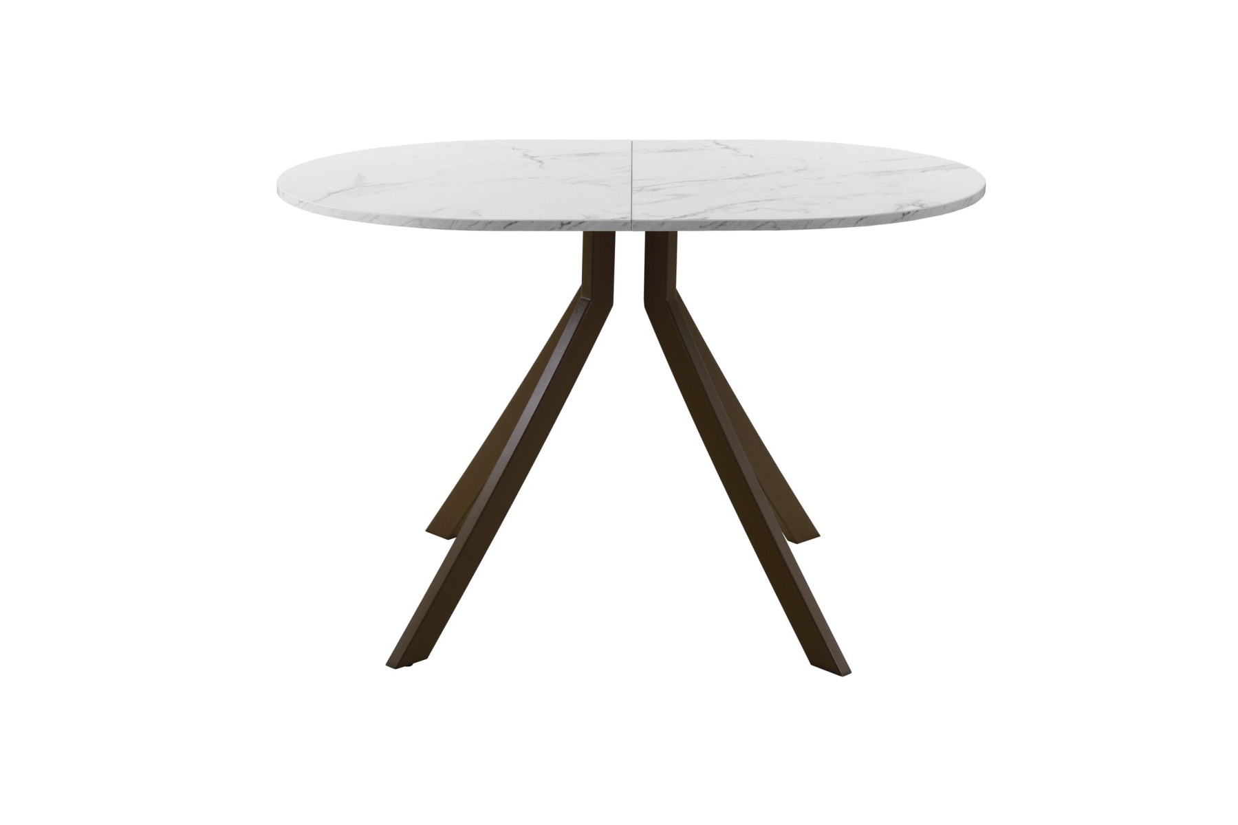 Обеденный стол AMC Elite (серии SLIM) / E18(1100) D3 (коричневый/Мрамор Кристалл)