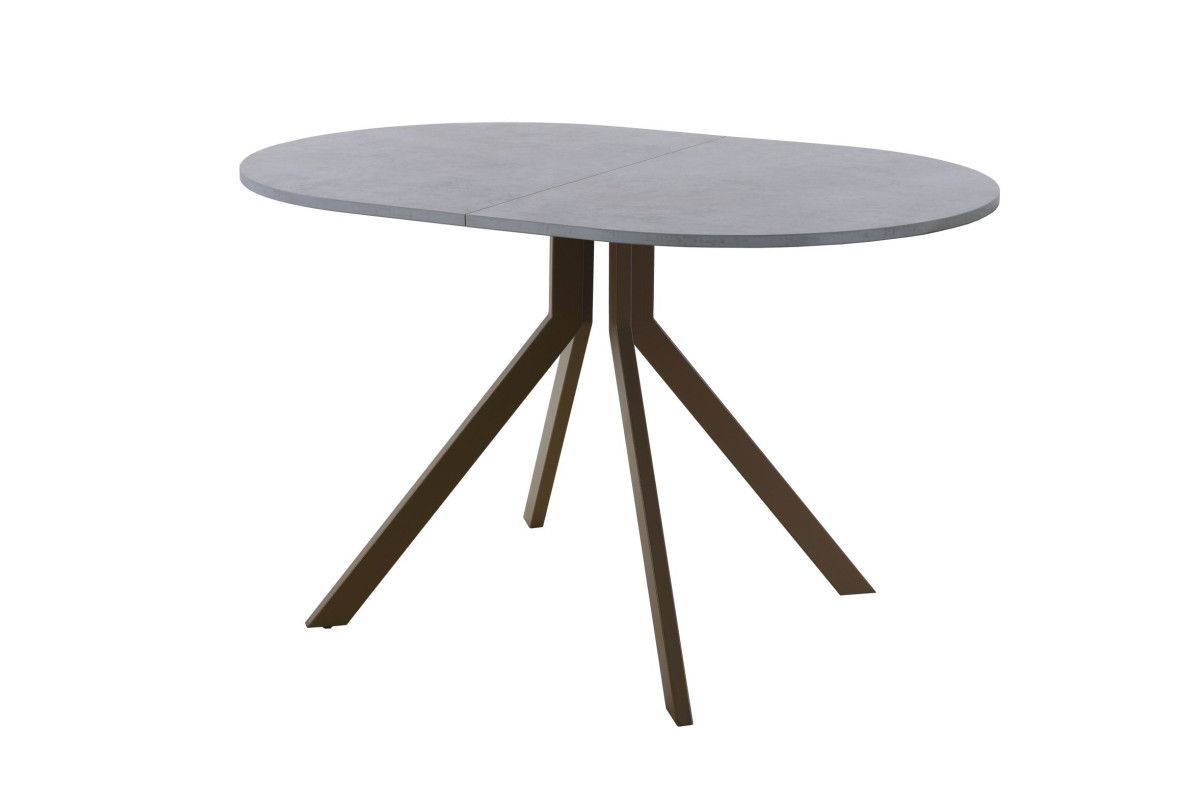 Обеденный стол AMC Elite (серии SLIM) / E18(1200) D3 (коричневый/Бетон Чикаго светло-серый)