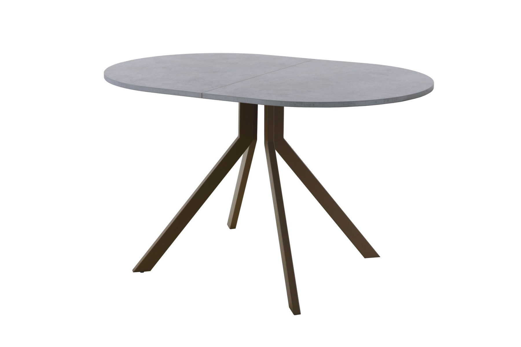 Обеденный стол AMC Elite (серии SLIM) / E18(1100) D3 (коричневый/Бетон Чикаго светло-серый)