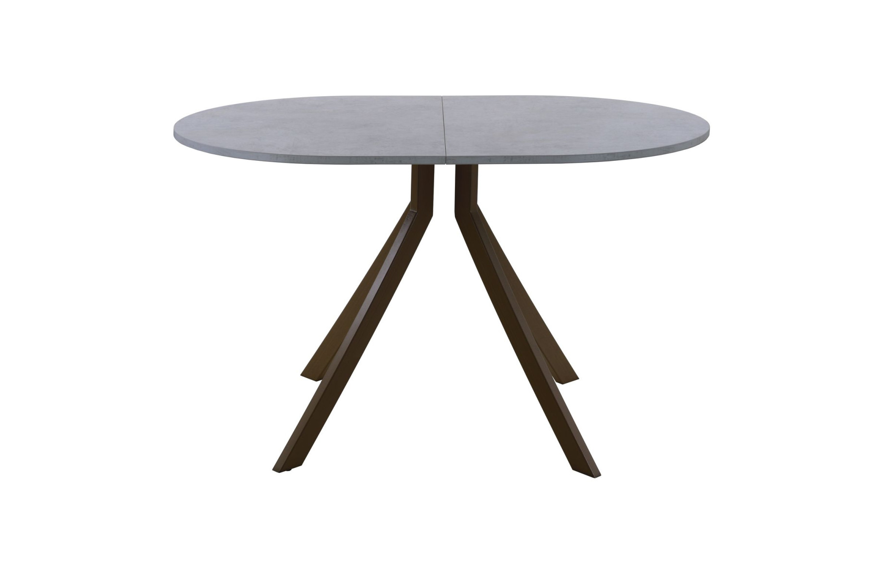 Обеденный стол AMC Elite (серии SLIM) / E18(1100) D3 (коричневый/Бетон Чикаго светло-серый)