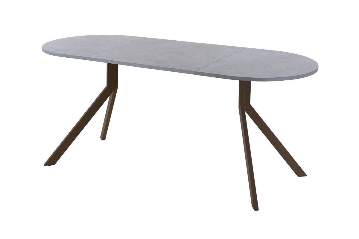 Обеденный стол AMC Elite (серии SLIM) / E18(1200) D3 (коричневый/Бетон Чикаго светло-серый)