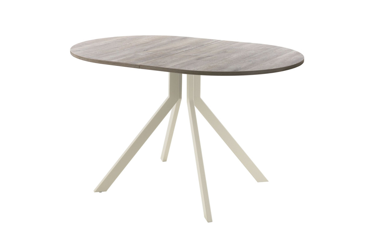 Обеденный стол AMC Elite (серии SLIM) / E18(1100) D3 (бежевый/Дуб Уайт-Ривер песочно-бежевый)