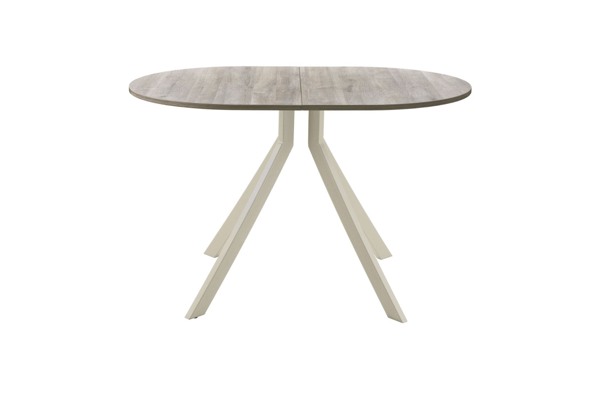 Обеденный стол AMC Elite (серии SLIM) / E18(1100) D3 (бежевый/Дуб Уайт-Ривер песочно-бежевый)