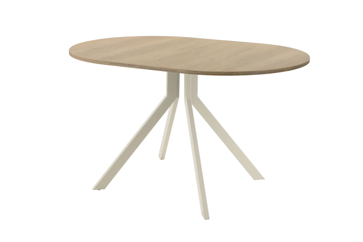 Обеденный стол AMC Elite (серии SLIM) / E18(1100) D3 (бежевый/Дуб Небраска Натуральный)