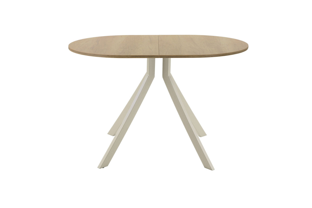 Обеденный стол AMC Elite (серии SLIM) / E18(1100) D3 (бежевый/Дуб Небраска Натуральный)