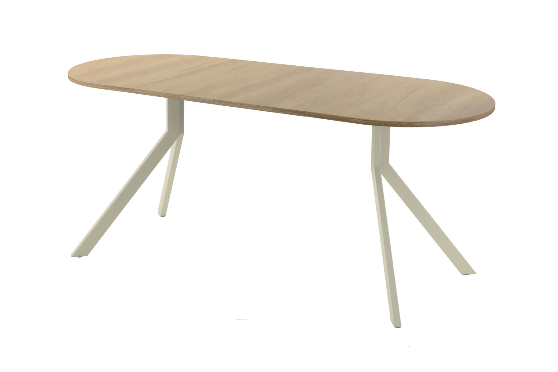 Обеденный стол AMC Elite (серии SLIM) / E18(1100) D3 (бежевый/Дуб Небраска Натуральный)