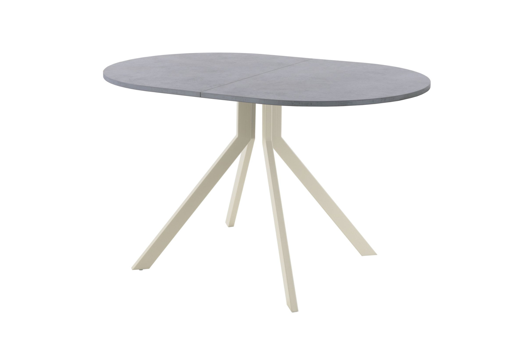 Обеденный стол AMC Elite (серии SLIM) / E18(1100) D3 (бежевый/Бетон Чикаго светло-серый)