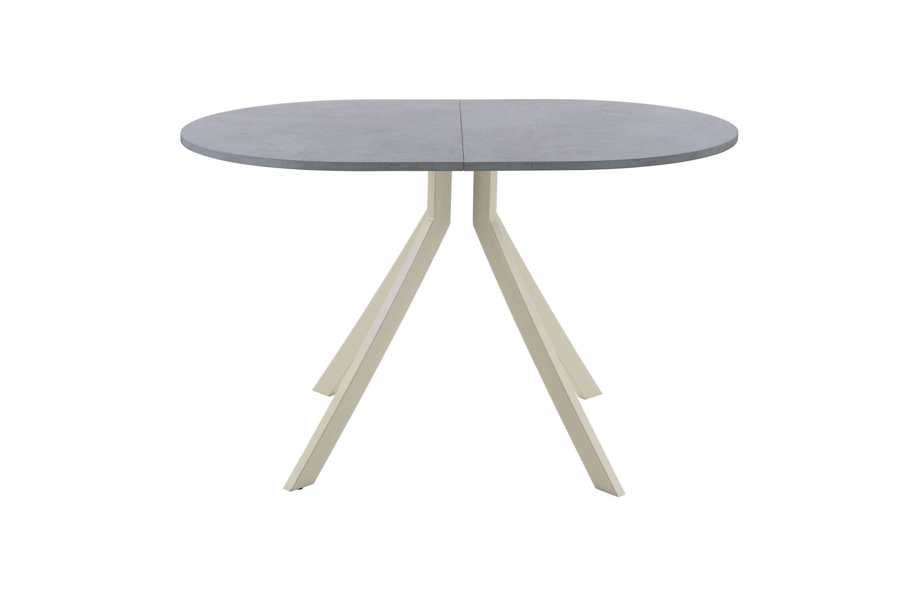 Обеденный стол AMC Elite (серии SLIM) / E18(1100) D3 (бежевый/Бетон Чикаго светло-серый)