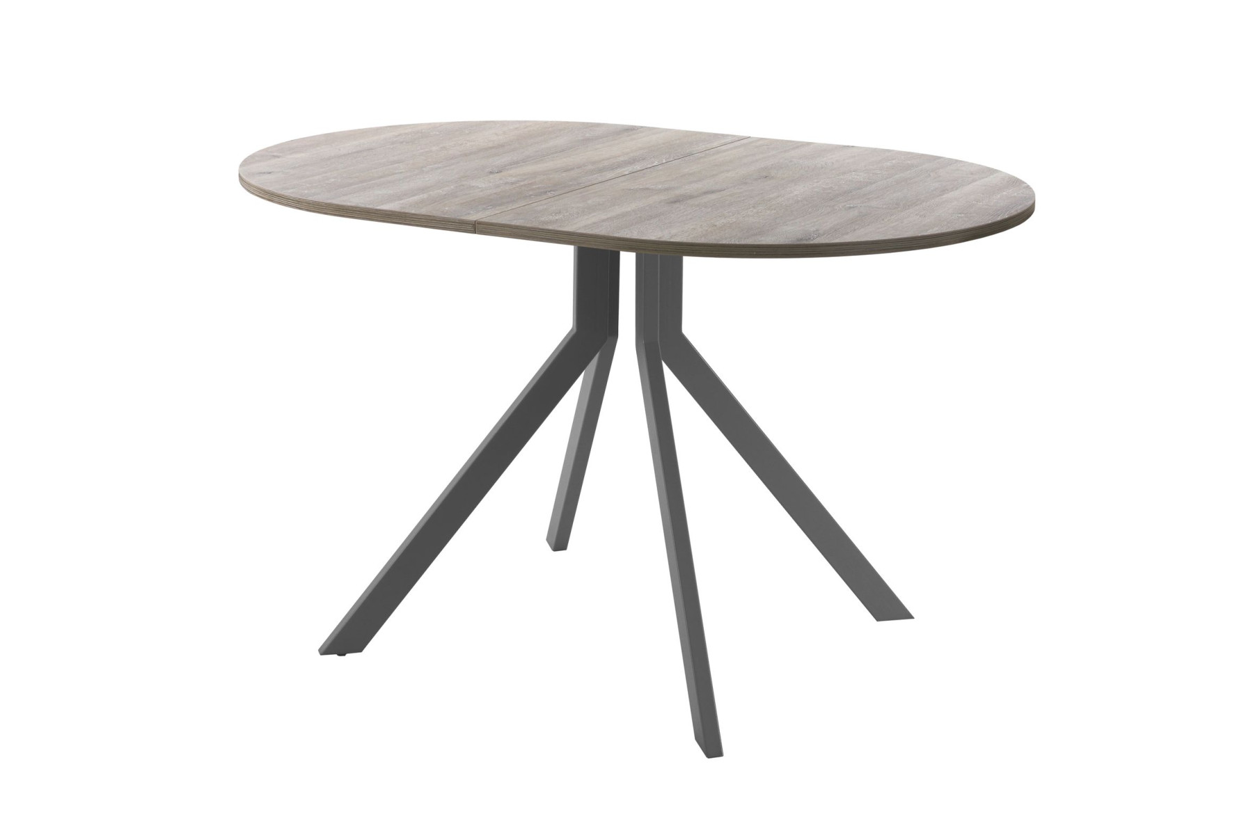 Обеденный стол AMC Elite (серии SLIM) / E18(1100) D3 (графит/Дуб Уайт-Ривер песочно-бежевый)