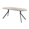 Обеденный стол AMC Elite (серии SLIM) / E18(1100) D3 (графит/Дуб Уайт-Ривер песочно-бежевый)