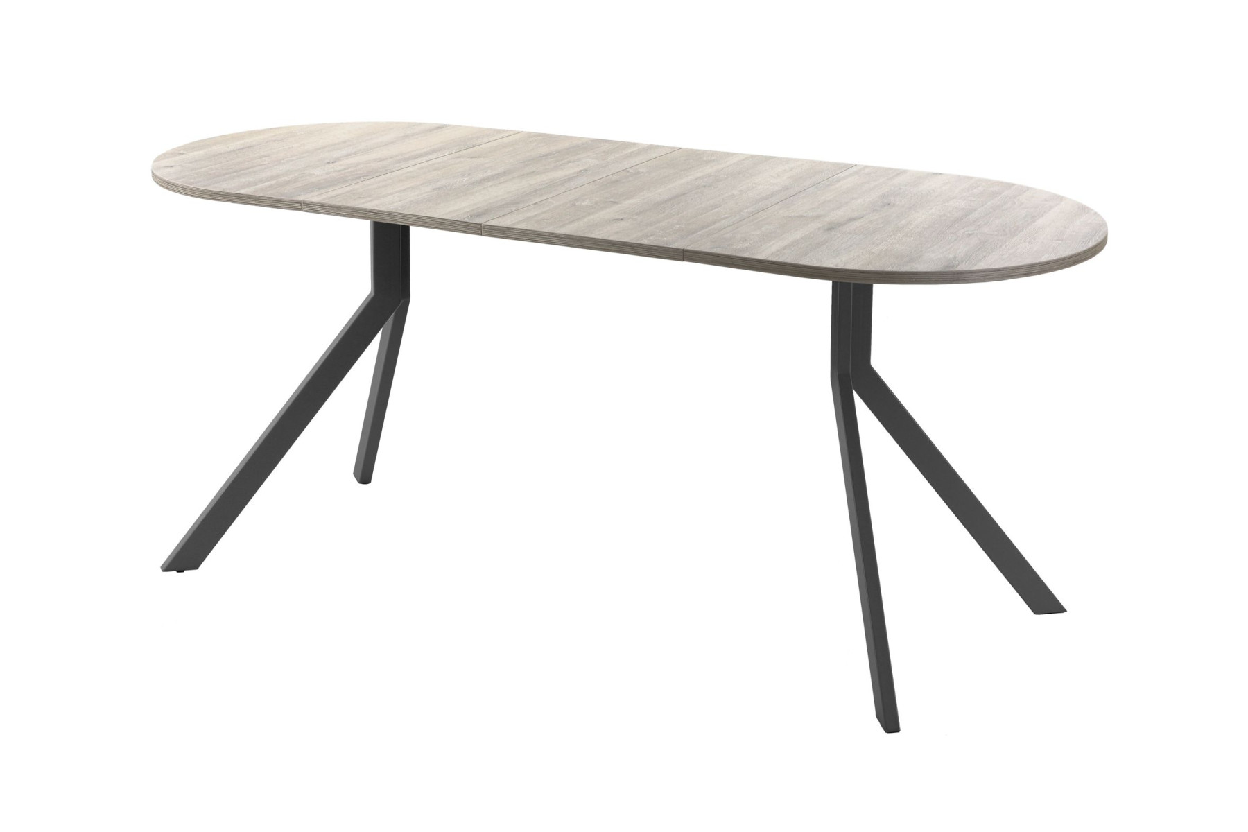 Обеденный стол AMC Elite (серии SLIM) / E18(1100) D3 (графит/Дуб Уайт-Ривер песочно-бежевый)