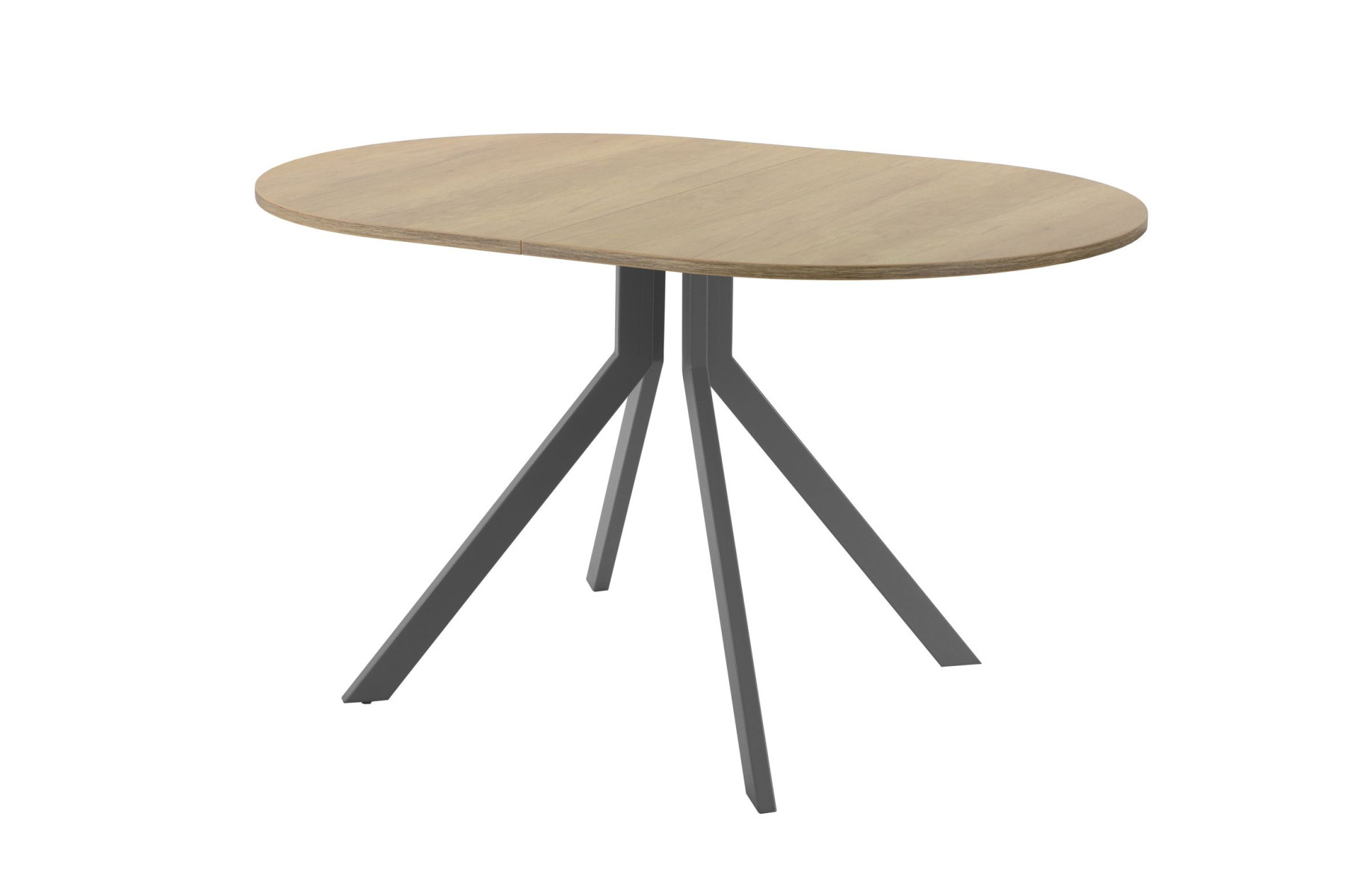 Обеденный стол AMC Elite (серии SLIM) / E18(1100) D3 (графит/Дуб Небраска Натуральный)