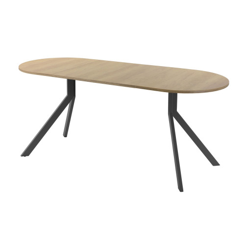 Обеденный стол AMC Elite (серии SLIM) / E18(1200) D3 (графит/Дуб Небраска Натуральный)