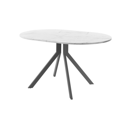 Обеденный стол AMC Elite (серии SLIM) / E18(1200) D3 (графит/Мрамор Кристалл)
