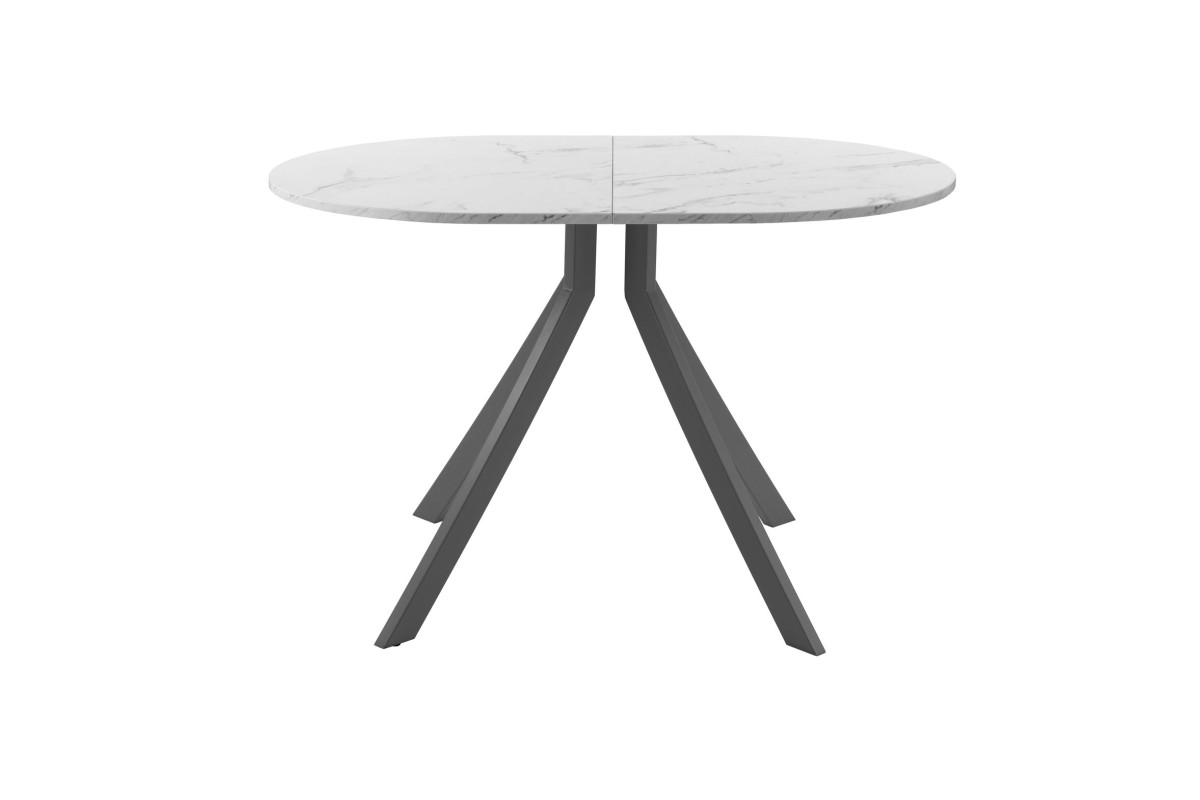 Обеденный стол AMC Elite (серии SLIM) / E18(1100) D3 (графит/Мрамор Кристалл)