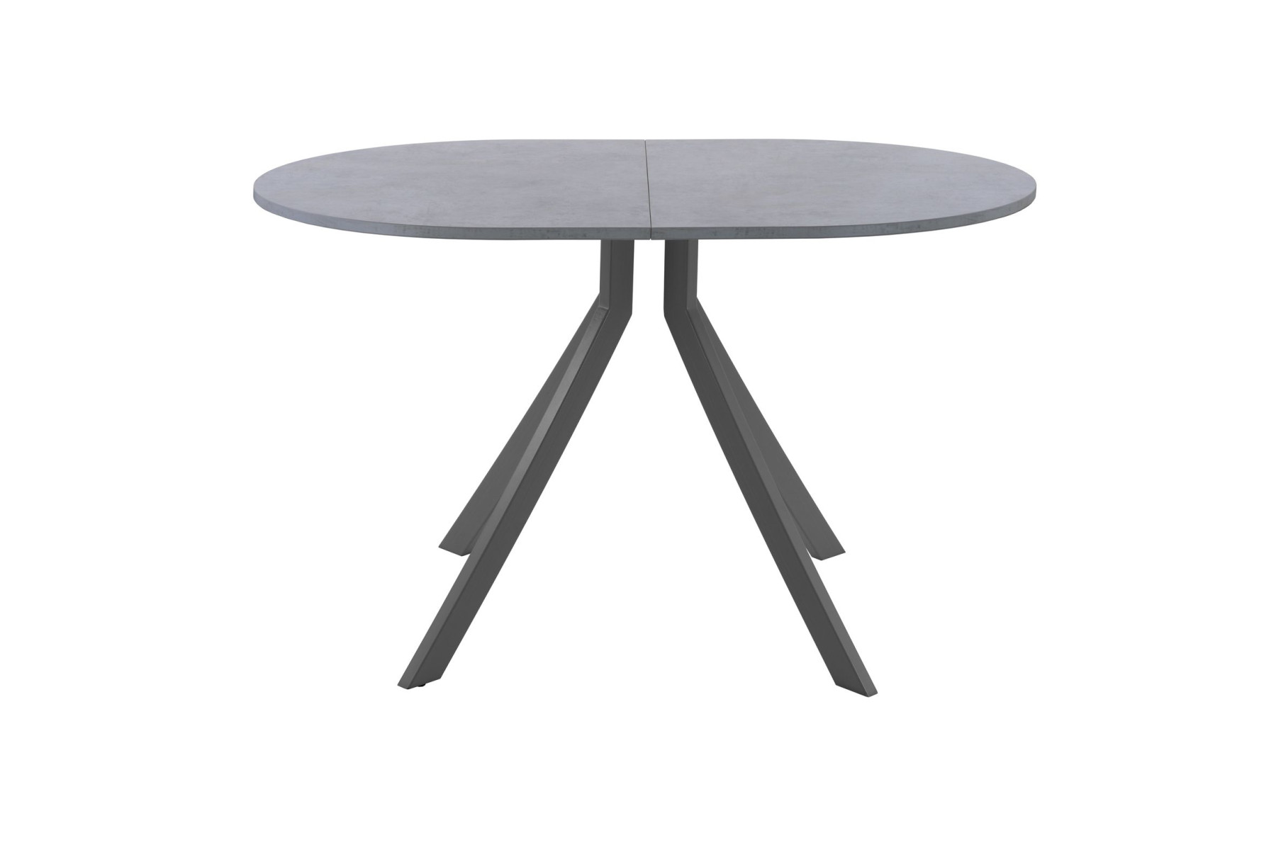 Обеденный стол AMC Elite (серии SLIM) / E18(1100) D3 (графит/Бетон Чикаго светло-серый)