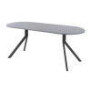 Обеденный стол AMC Elite (серии SLIM) / E18(1100) D3 (графит/Бетон Чикаго светло-серый)