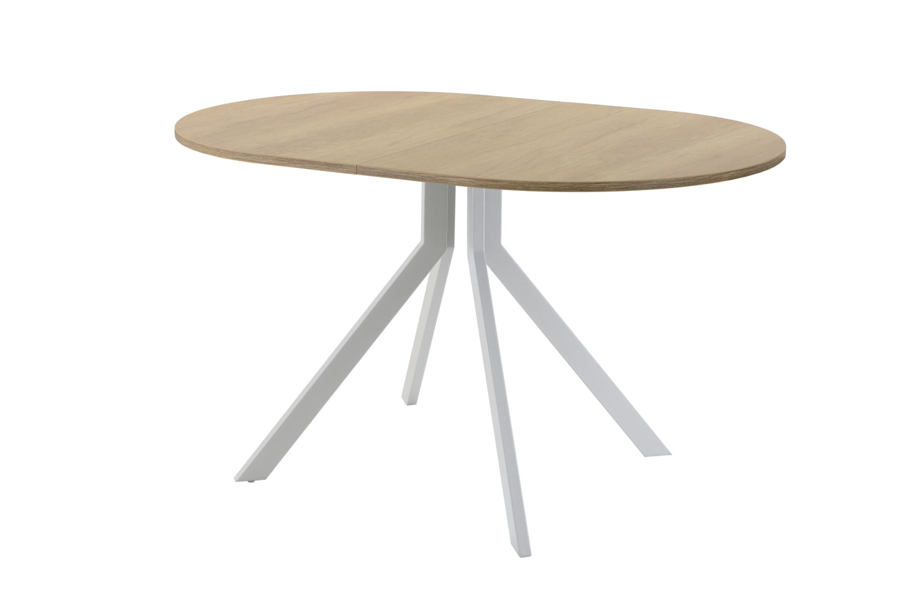 Обеденный стол AMC Elite (серии SLIM) / E18(1100) D3 (серебро/Дуб Небраска Натуральный)