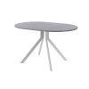 Обеденный стол AMC Elite (серии SLIM) / E18(1100) D3 (серебро/Бетон Чикаго светло-серый)