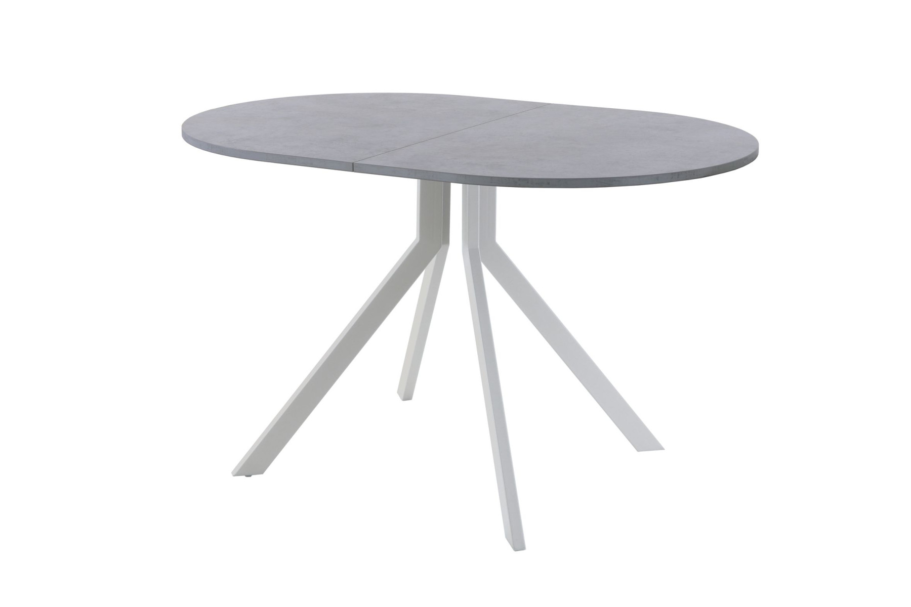 Обеденный стол AMC Elite (серии SLIM) / E18(1200) D3 (серебро/Бетон Чикаго светло-серый)