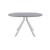 Обеденный стол AMC Elite (серии SLIM) / E18(1100) D3 (серебро/Бетон Чикаго светло-серый)