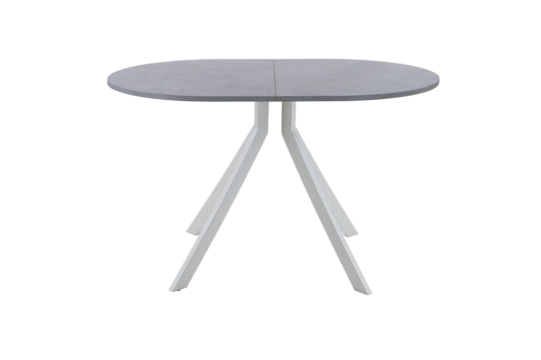 Обеденный стол AMC Elite (серии SLIM) / E18(1200) D3 (серебро/Бетон Чикаго светло-серый)