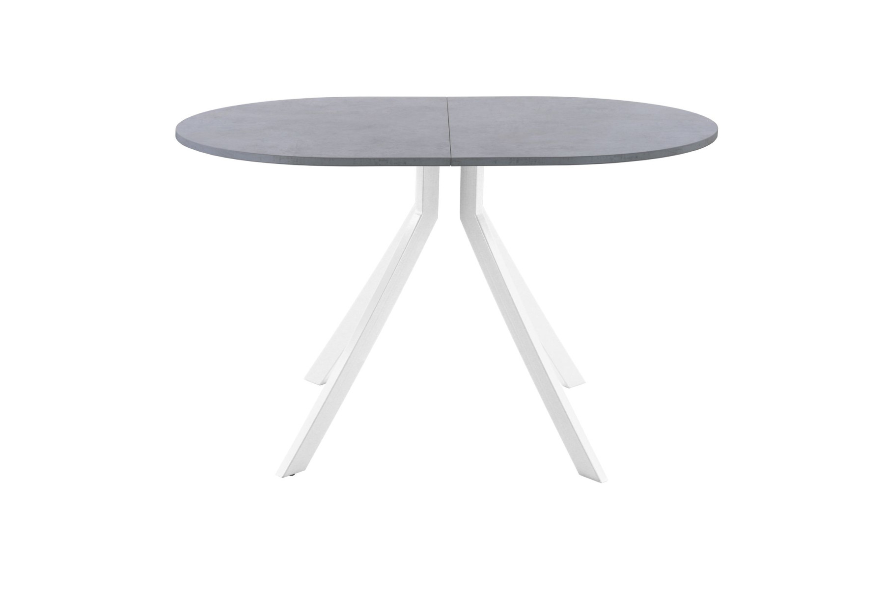 Обеденный стол AMC Elite (серии SLIM) / E18(1200) D3 (белый/Бетон Чикаго светло-серый)