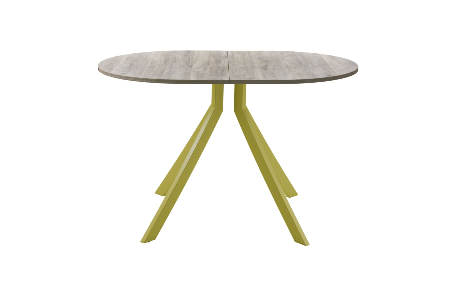 Обеденный стол AMC Elite (серии SLIM) / E18(1100) D3 (золото/Дуб Уайт-Ривер песочно-бежевый)