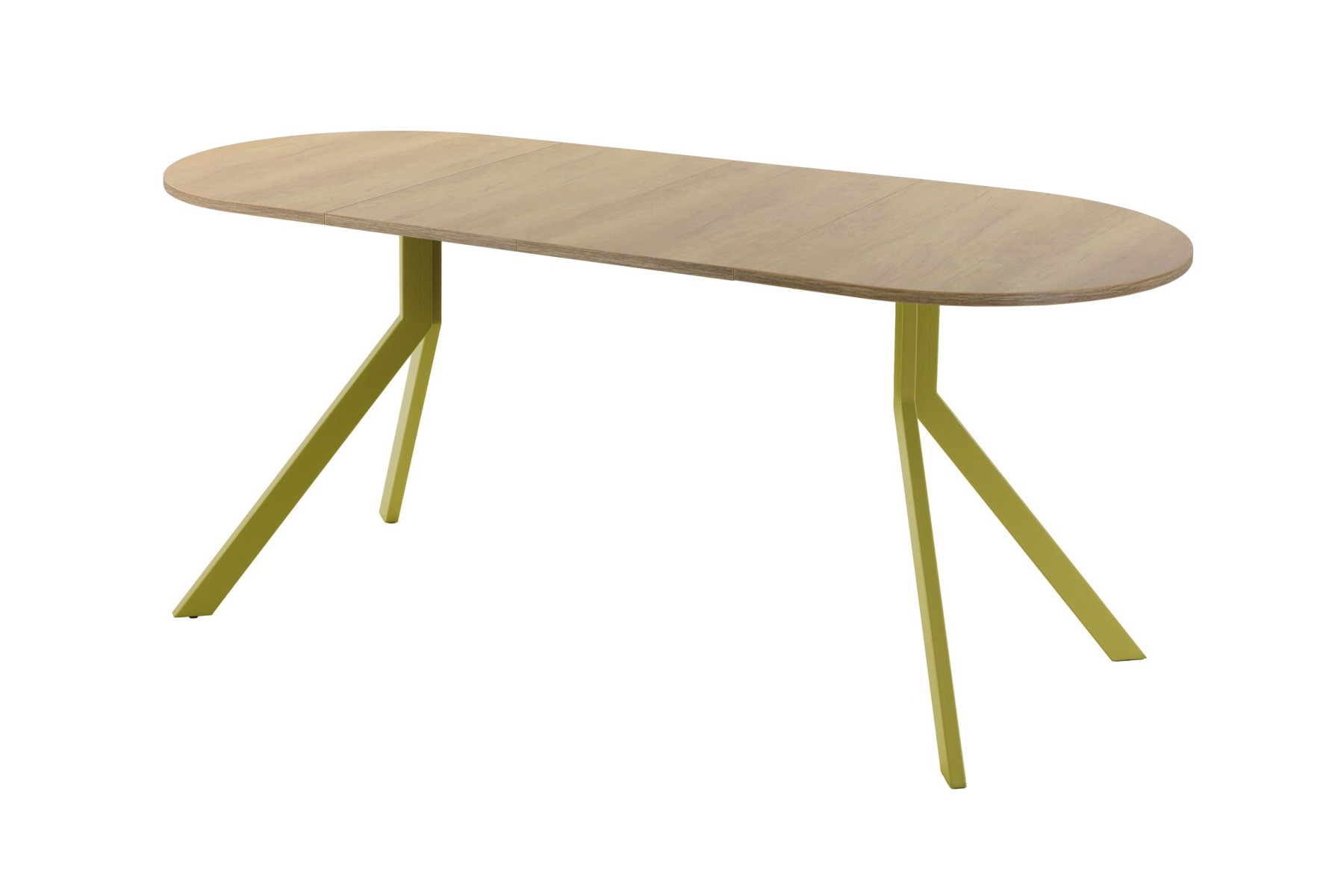 Обеденный стол AMC Elite (серии SLIM) / E18(1200) D3 (золото/Дуб Небраска Натуральный)