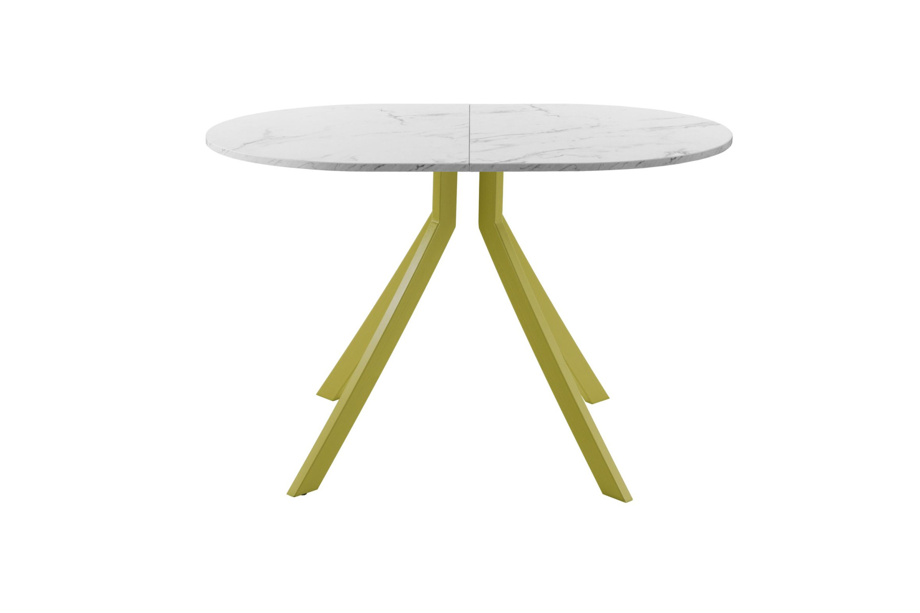 Обеденный стол AMC Elite (серии SLIM) / E18(1200) D3 (золото/Мрамор Кристалл)