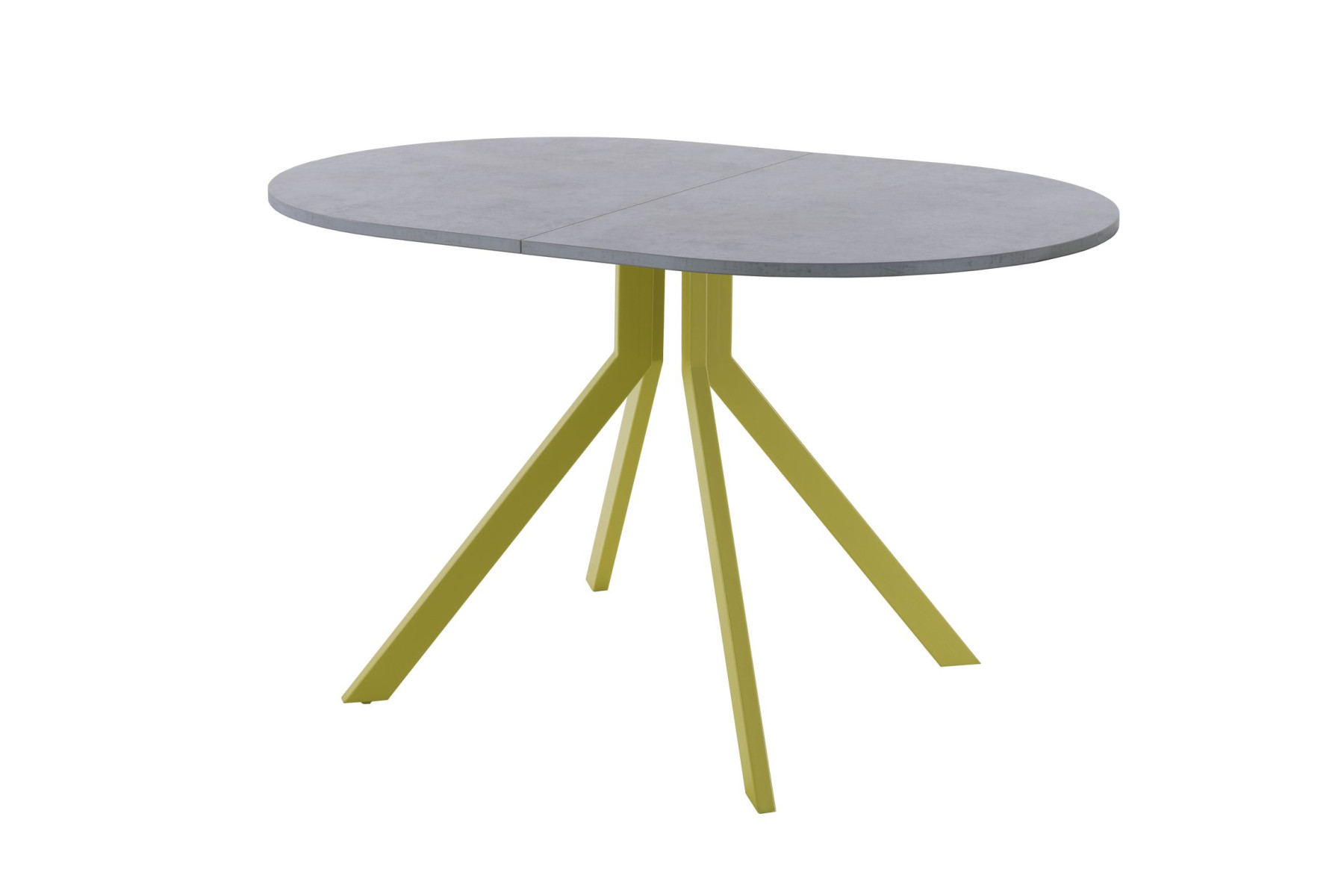 Обеденный стол AMC Elite (серии SLIM) / E18(1200) D3 (золото/Бетон Чикаго светло-серый)