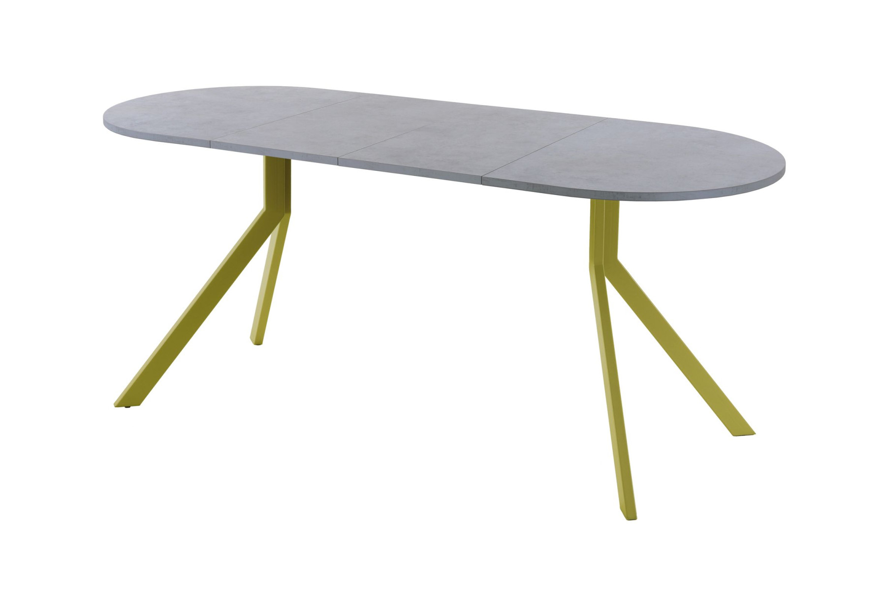 Обеденный стол AMC Elite (серии SLIM) / E18(1200) D3 (золото/Бетон Чикаго светло-серый)