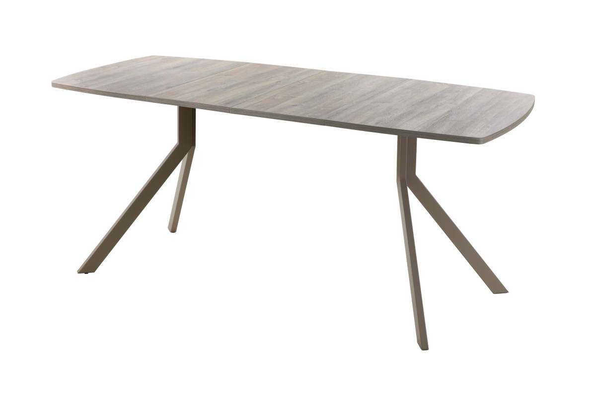 Обеденный стол AMC Elite (серии SLIM) / E18(1200) D6 (капучино/Дуб Уайт-Ривер песочно-бежевый)