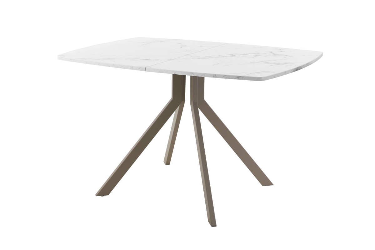 Обеденный стол AMC Elite (серии SLIM) / E18(1200) D6 (капучино/Мрамор Кристалл)
