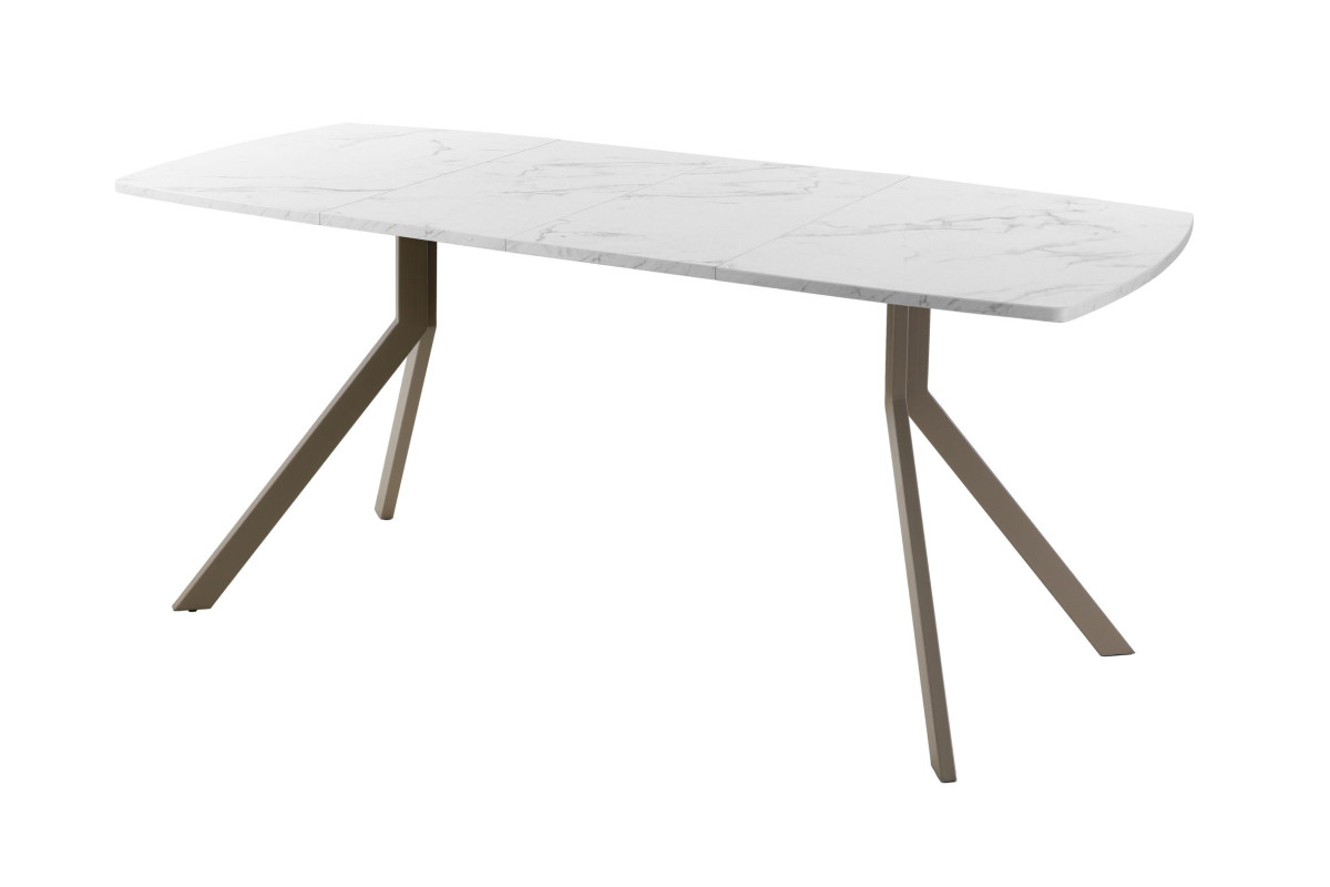 Обеденный стол AMC Elite (серии SLIM) / E18(1200) D6 (капучино/Мрамор Кристалл)