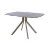 Обеденный стол AMC Elite (серии SLIM) / E18(1100) D6 (капучино/Бетон Чикаго светло-серый)