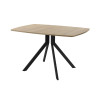 Обеденный стол AMC Elite (серии SLIM) / E18(1100) D6 (черный/Дуб Небраска Натуральный)