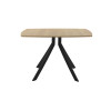 Обеденный стол AMC Elite (серии SLIM) / E18(1100) D6 (черный/Дуб Небраска Натуральный)