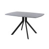 Обеденный стол AMC Elite (серии SLIM) / E18(1100) D6 (черный/Бетон Чикаго светло-серый)