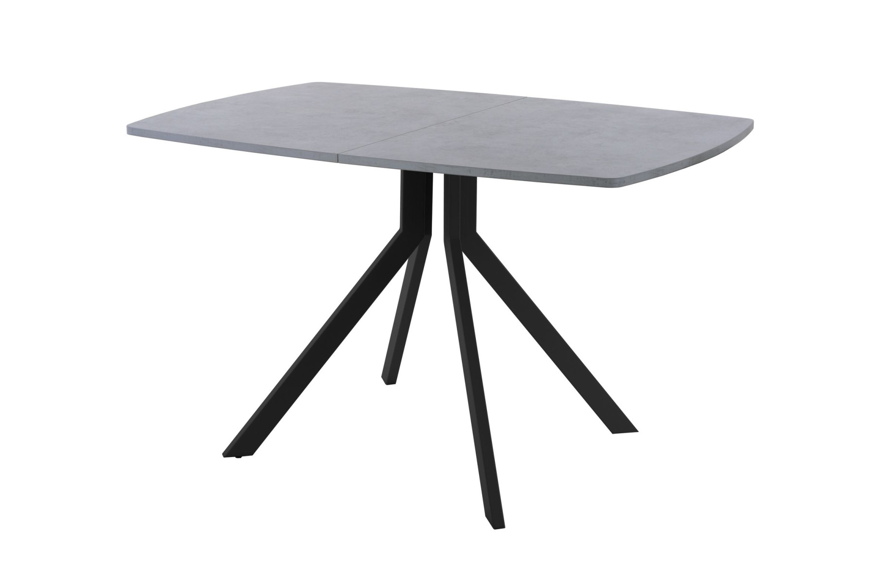 Обеденный стол AMC Elite (серии SLIM) / E18(1200) D6 (черный/Бетон Чикаго светло-серый)