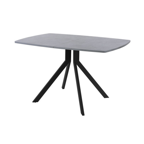 Обеденный стол AMC Elite (серии SLIM) / E18(1100) D6 (черный/Бетон Чикаго светло-серый)