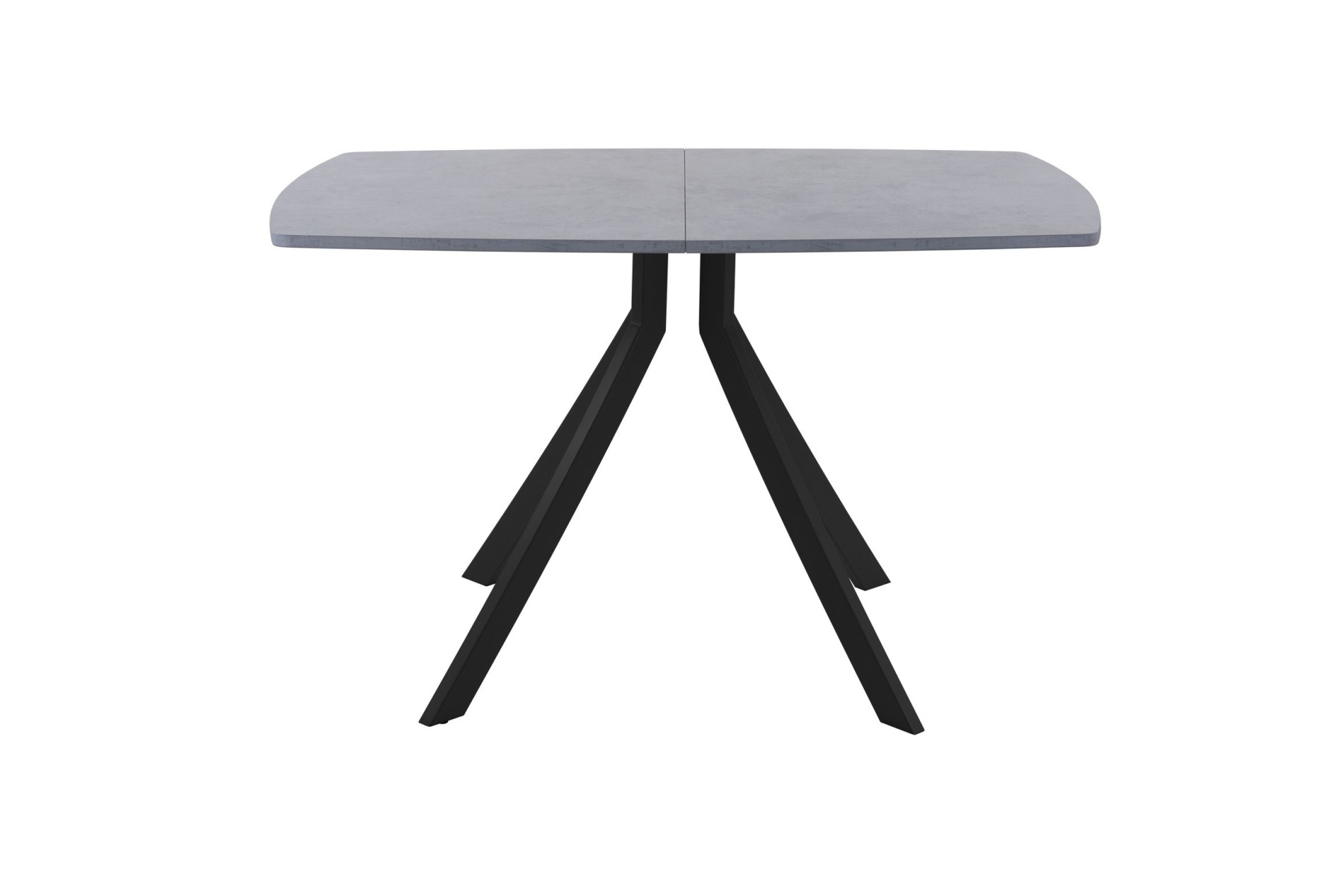 Обеденный стол AMC Elite (серии SLIM) / E18(1200) D6 (черный/Бетон Чикаго светло-серый)