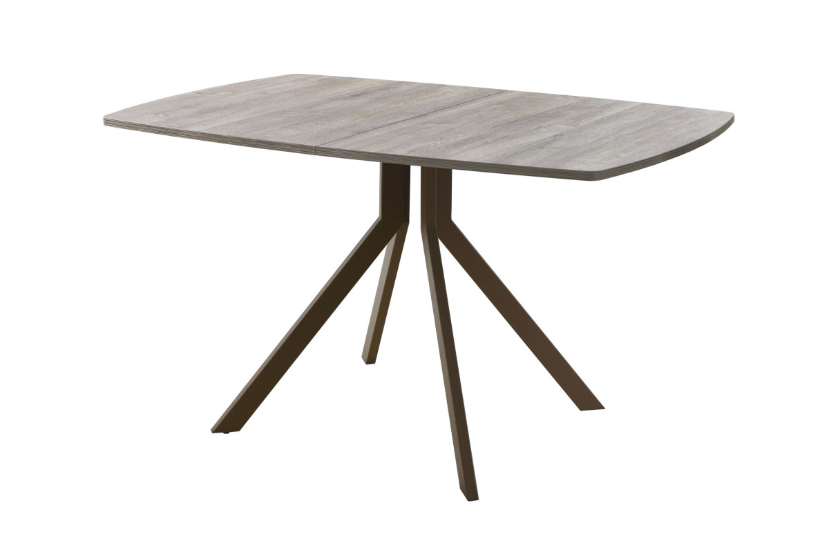 Обеденный стол AMC Elite (серии SLIM) / E18(1100) D6 (коричневый/Дуб Уайт-Ривер песочно-бежевый)